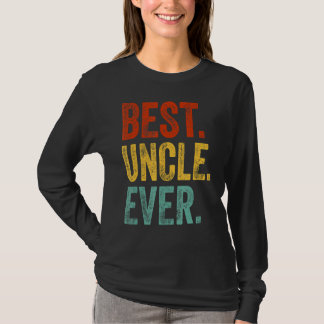 Camiseta Mens Melhor Tio de Suporte Tio Familiares Appar