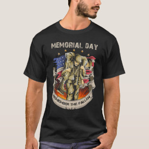 Camiseta Mens Memorial Day Lembra Do Fallen Veteran Mili
