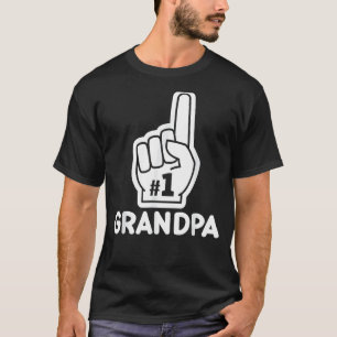 Camiseta Mens Mens 1 Avô Número Um Dia de os pais 2