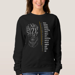 Camiseta Mens Mens - Gráfico de Medição da Barba Compriment