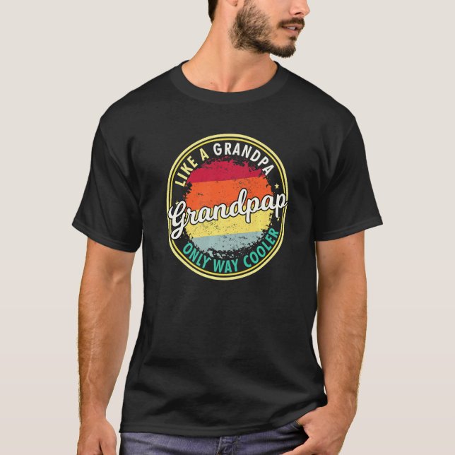 Camiseta Mens Mens Grandpap Como Um Avô Só Muito Mais Legal (Frente)