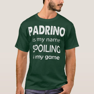 Camiseta Mens Mens Padrino É Meu Nome Vovô Especial