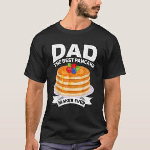 Camiseta Mens Mens Pai O Melhor Criador De Pancake De Todos