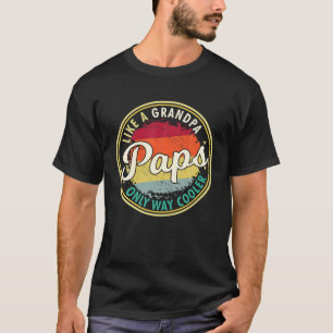 Camiseta Mens Mens Paps Como Um Avô Só Como Um Gran Mais Fr