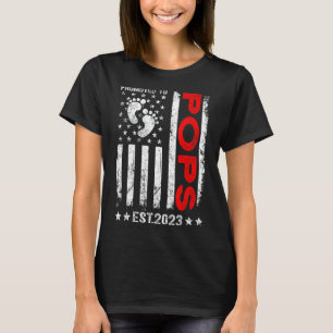Camiseta Mens Mens Promovidos Para Pop 2023 Bandeira Americ