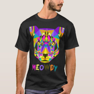 Camiseta Mens Meowdy Howdy Cat Meman Texan