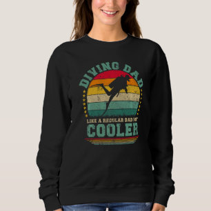 Camiseta Mens Mergulhando Pai Como Um Pai Normal Mergulhand