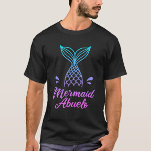 Camiseta Mens Mermaid Abuelo, Espanhóis Engraçados de Segur