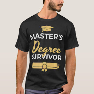 Camiseta Mens Mestrados Engraçados Graduação