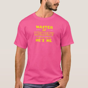 Camiseta Mens Mestre dos Memes, Claro Que O Conheço.