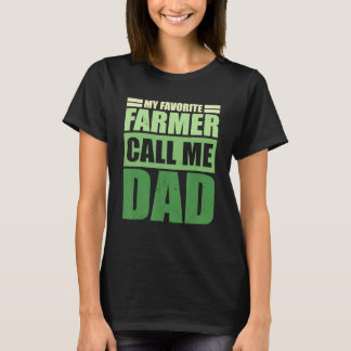 Camiseta Mens Meu Agricultor Favorito Me Chama De Dia de os