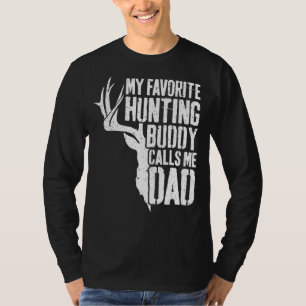 Camiseta Mens Meu Amigo De Caça Favorito Me Chama Pai Deer
