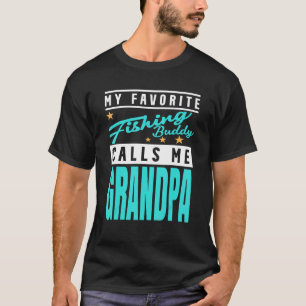 Camiseta Mens Meu Amigo De Pesca Favorito Me Chama Avô F