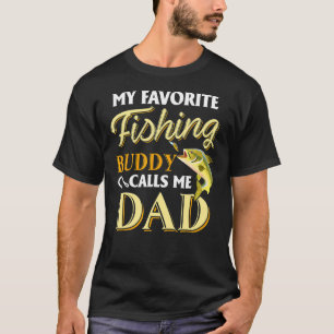 Camiseta Mens Meu Amigo De Pesca Favorito Me Chama Pai Pai