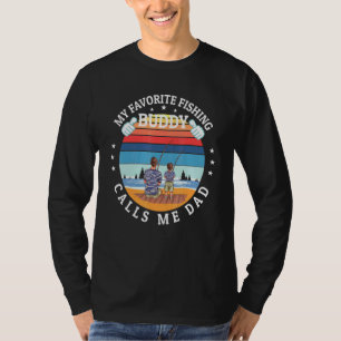 Camiseta Mens Meu Amigo De Pesca Favorito Me Chama Pai Vint