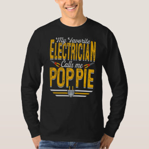 Camiseta Mens Meu Eleito Favorito Me Chama Poppie Papa