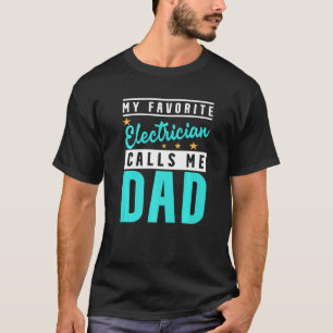 Camiseta Mens Meu Eletrônico Favorito Me Chama De Pai Elétr