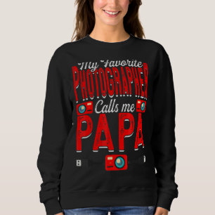 Camiseta Mens Meu Fotógrafo Favorito Me Chama De Papa Câmer