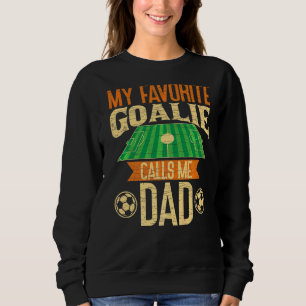 Camiseta Mens Meu Goalie Favorito Me Chama De Futebol Pai P