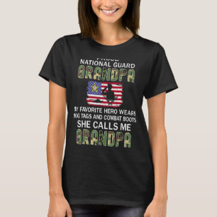 Camiseta Mens Meu Herói Favorito Veste Combate Boots Nacion