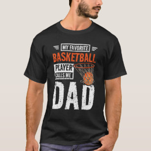 Camiseta Mens Meu jogador de basquetebol favorito me chama