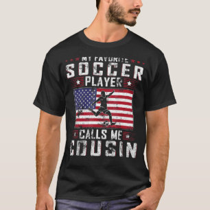 Camiseta Mens Meu Jogador De Futebol Favorito Me Chama De G