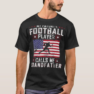 Camiseta Mens Meu Jogador De Futebol Favorito Me Chama De I