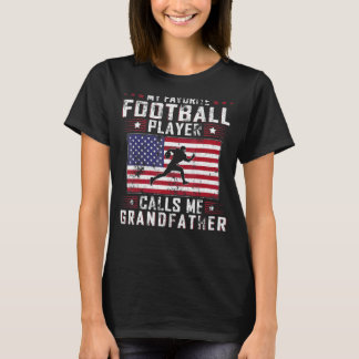 Camiseta Mens Meu Jogador De Futebol Favorito Me Chama De I