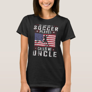 Camiseta Mens Meu Jogador De Futebol Favorito Me Chama De T