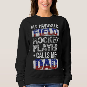 Camiseta Mens Meu Jogador De Hóquei De Campo Favorito Me Ch