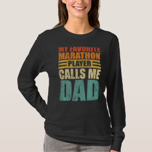 Camiseta Mens Meu Jogador De Maratona Favorito Me Chama Fat