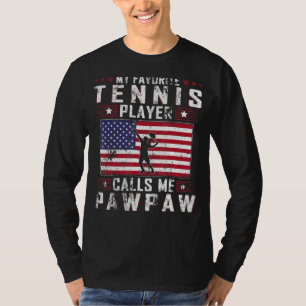 Camiseta Mens Meu Jogador De Tênis Favorito Me Chama De Gor