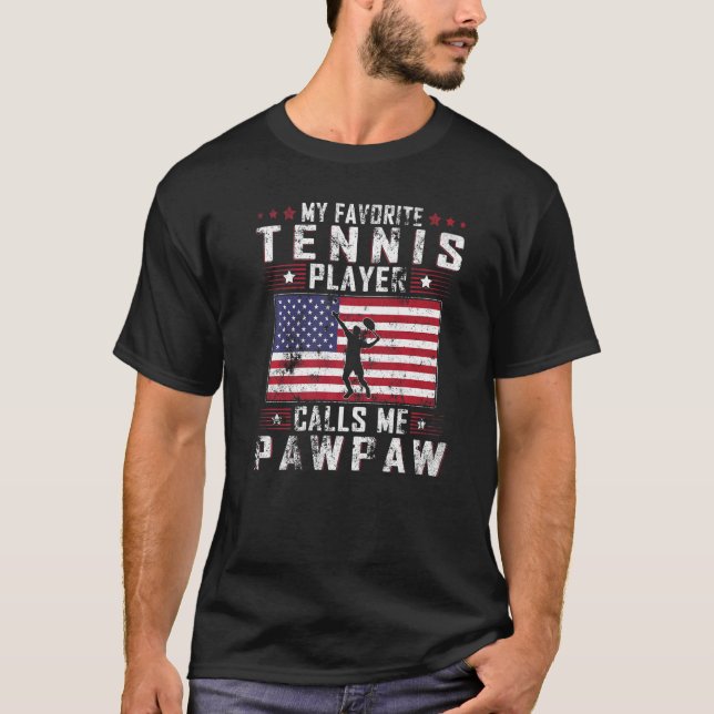 Camiseta Mens Meu Jogador De Tênis Favorito Me Chama De Gor (Frente)