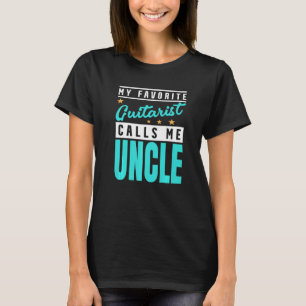 Camiseta Mens Meu Jogador De Violão Favorito Me Chama De Ti