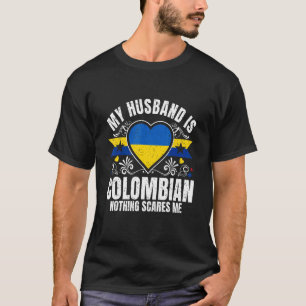 Camiseta Mens Meu Marido É Patrimônio De Bandeira Do Orgulh