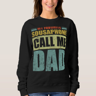 Camiseta Mens Meu Sousaphone favorito me chama de Pai pai
