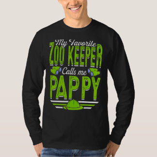 Camiseta Mens Meu Zoo Favorito Me Chama De Animais De Pappy