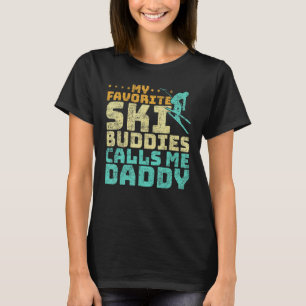 Camiseta Mens Meus Amigos De Esqui Favoritos Me Chamam De E