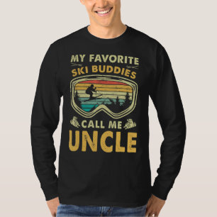 Camiseta Mens Meus Amigos De Esqui Favoritos Me Chamam De T
