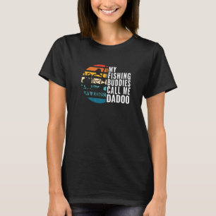 Camiseta Mens Meus Amigos De Pesca Me Chamam De Dadoo Pesca