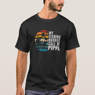 Camiseta Mens Meus Amigos De Pesca Me Chamam De Pescador Pi
