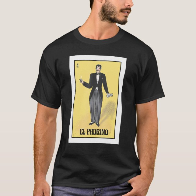 Camiseta Mens Mexican Bingo Regalo Para El Padrino De Boda (Frente)