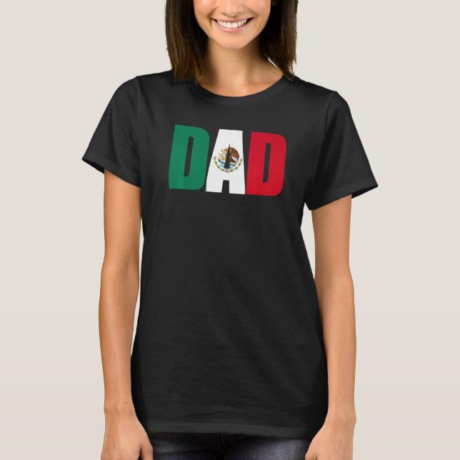Camiseta Mens  Mexican Flag Dad Mexico (Frente)