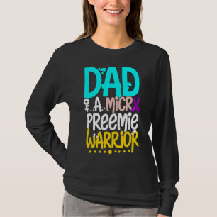 Camiseta Mens Micro Preemie Nicu Enfermeiro Pré-Termo Aware