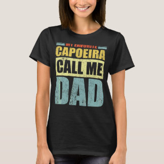 Camiseta Mens Minha Capoeira Favorita me chama de D do Pai 