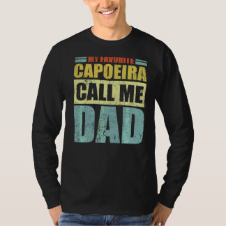 Camiseta Mens Minha Capoeira Favorita me chama de D do Pai 