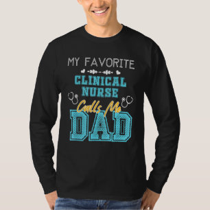 Camiseta Mens Minha Enfermeira Clínica Favorita Me Chama Fa
