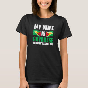 Camiseta Mens Minha Esposa É Guianense Você Não Pode Me Ass