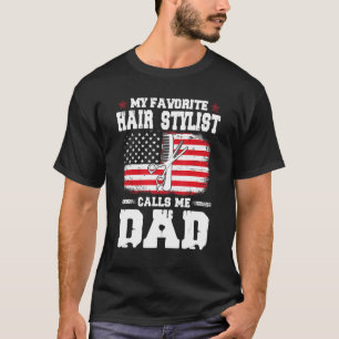 Camiseta Mens Minha Estilista De Cabelos Favorita Me Chama