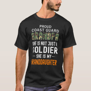 Camiseta Mens Minha Neta É Uma Soldado Orgulhosa Da Costa